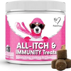 nutripaw all itch immunity treats for dogs 120pcs