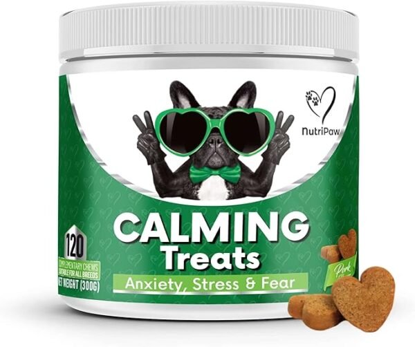 nutripaw calming treats for dogs 120pcs