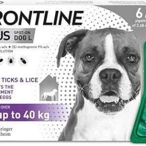frontline plus spot on large dog 20 40kg, 6 pipettes