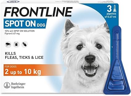frontline spot on small dogs 2 10kg, 6 pipettes frontline spot on small dogs 2 10kg, 6 pipettes