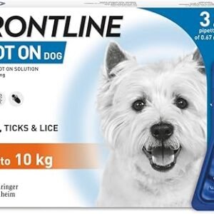 frontline spot on small dogs 2 10kg, 6 pipettes