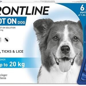 frontline spot on medium dogs 10kg 20kg 6 pipettes