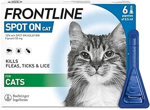 frontline spot on for cats 6 pipette